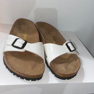 Brand New White Madrid Birkenstock Sandals
